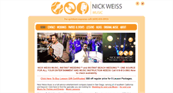 Desktop Screenshot of nickweissmusic.com