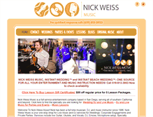 Tablet Screenshot of nickweissmusic.com